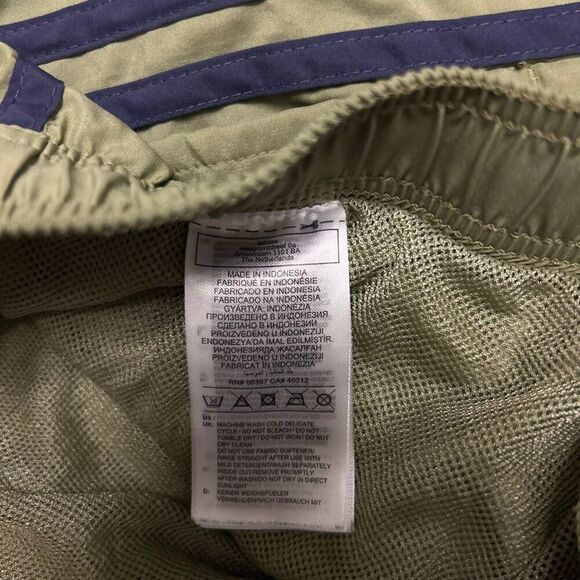 Adidas Olive Green 3-Stripes Athletic Shorts Size Small Men’s Swim Running - Picture 4 of 7